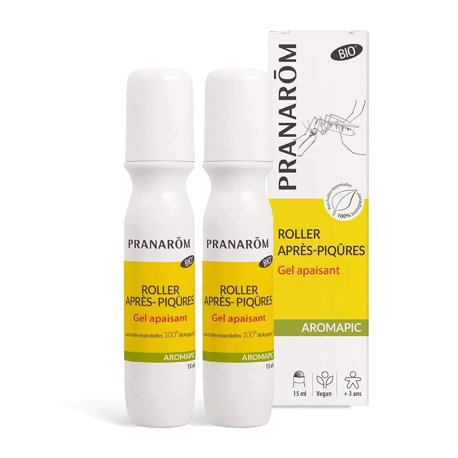 Pranarom - Duo Roller après-piqûres - Bio - PROMO