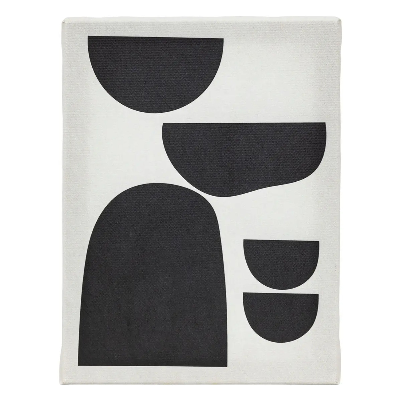 Lot de 5 toiles imprimées Cynthia noir et blanc 15x20/25x25cm