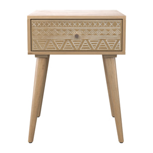 Table de chevet Tiny en bois 1 tiroir