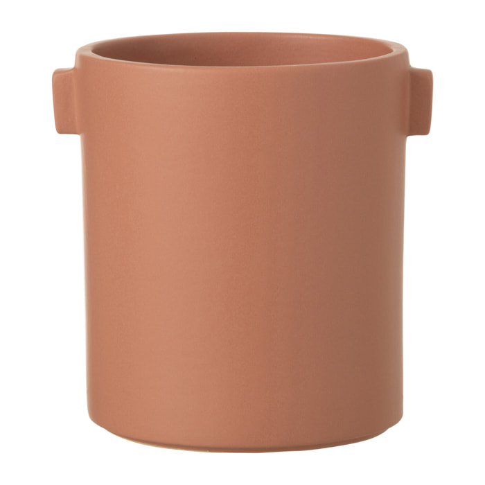 J-Line cache-pot Anse - pierre -  pêche - Ø 14 cm
