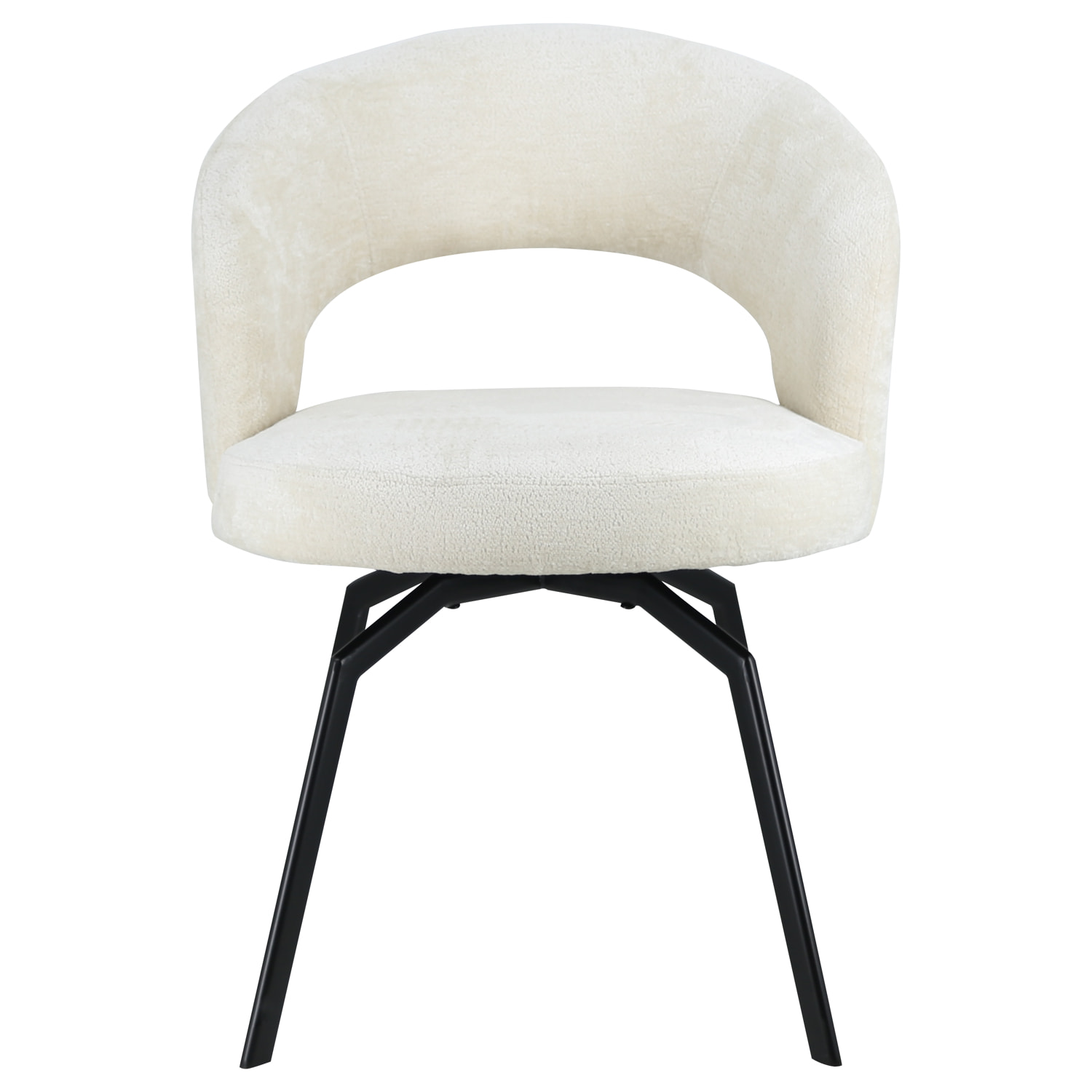 Chaise en chenille beige EHBA