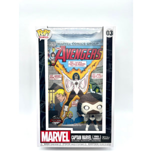 Marvel Avengers Funko Pop! Art Cover Vinile Figura Captain Marvel 9 Cm