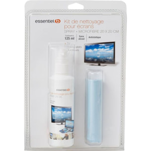 Kit de nettoyage ESSENTIELB spray 125ml+micro fibre 20x20cm