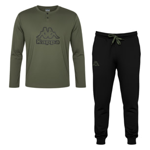 Pigiama Lungo Uomo KAPPA Caldo Cotone Interlock