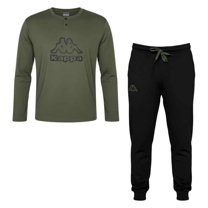 Pigiama Lungo Uomo KAPPA Caldo Cotone Interlock