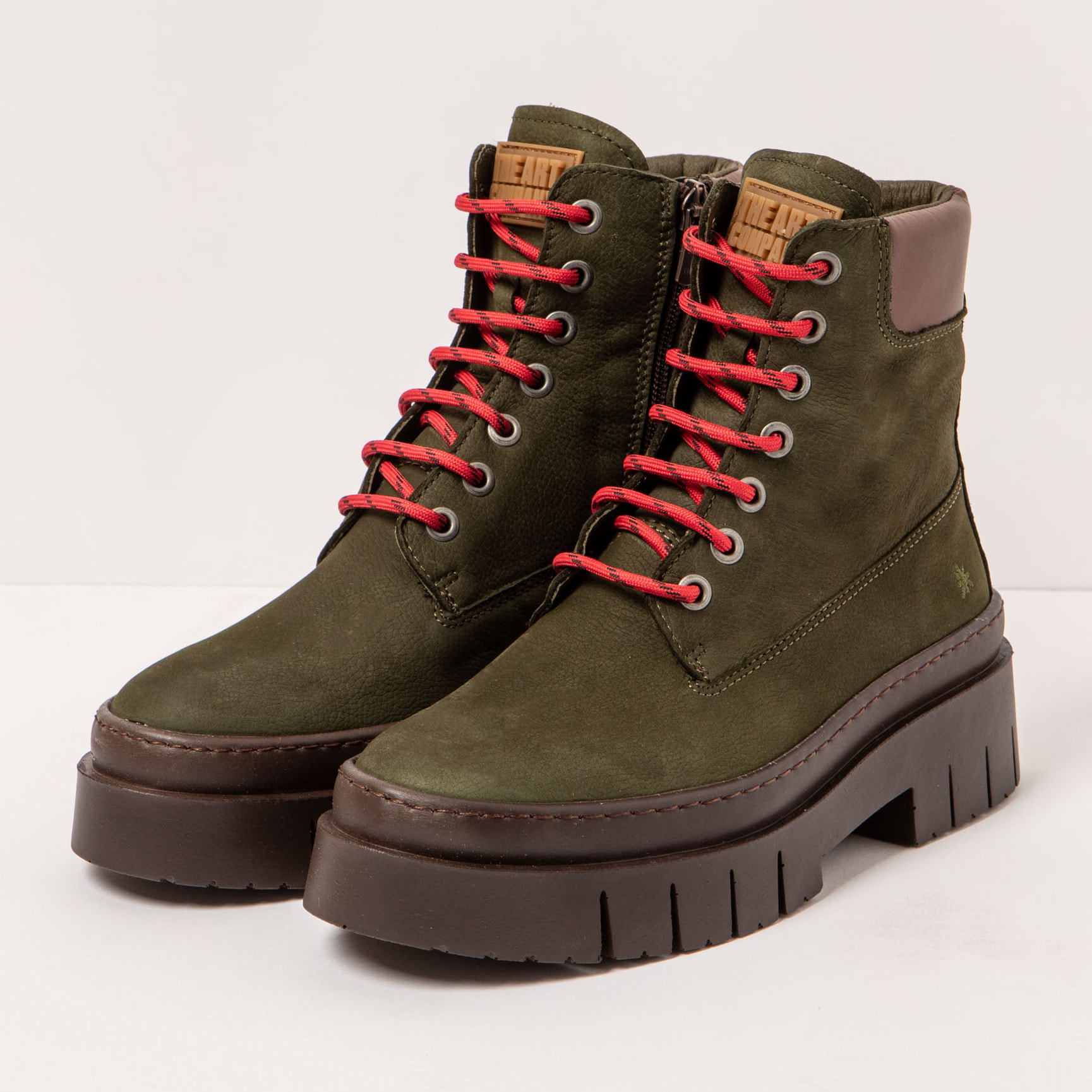 Botines 1967 NOBUCK KAKI/AMBERES color Kaki