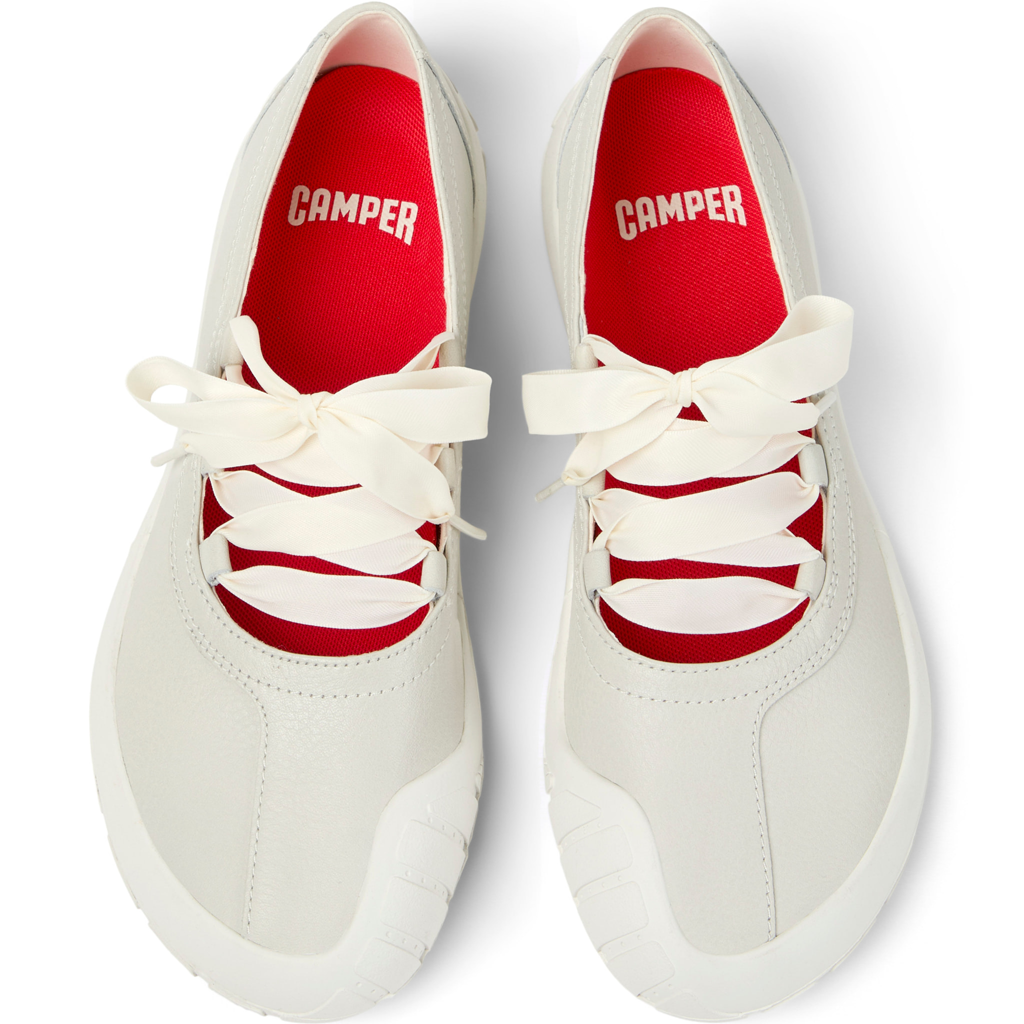 Ballerini - CAMPER Peu Path+ - Bianco - Pelle liscia
