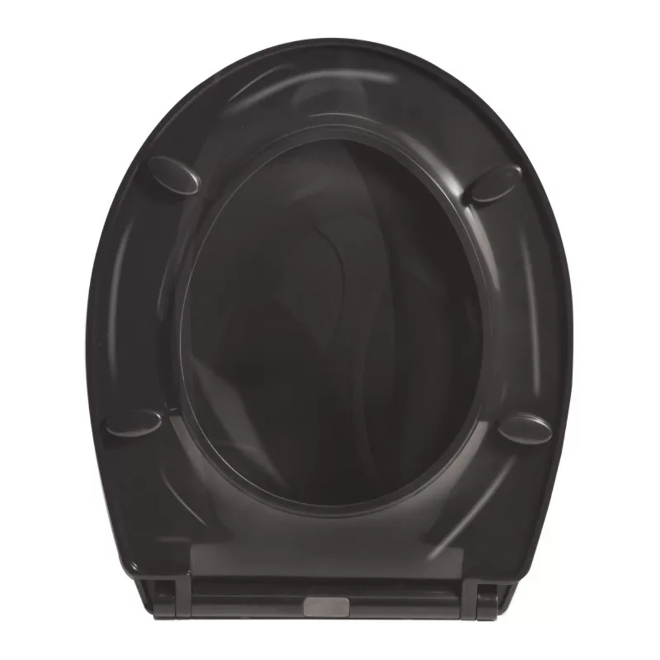 ABATTANT WC BROOKE  PP 100% RECYCLE NOIR BRILLANT SPIRELLA