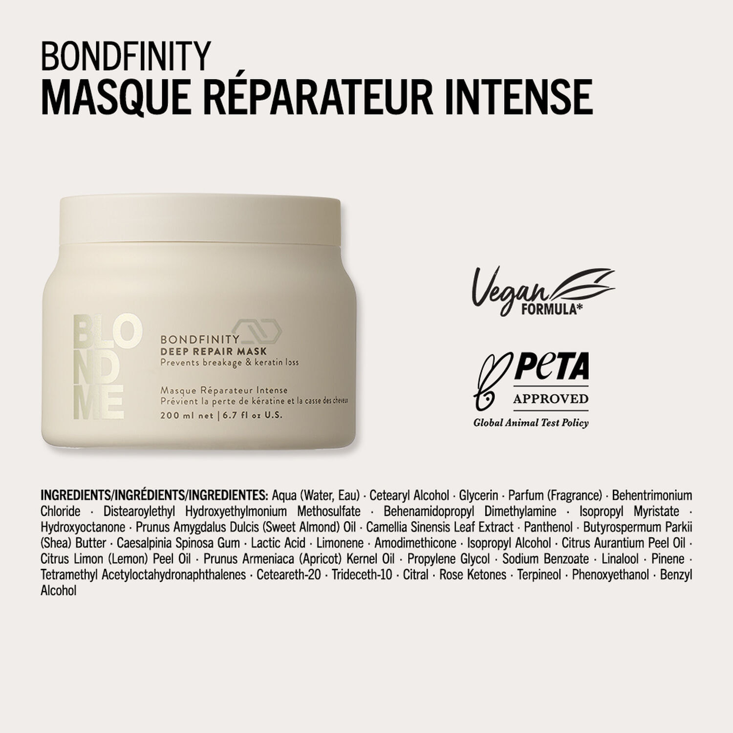 BlondMe - Masque Réparateur Intense 200 ml