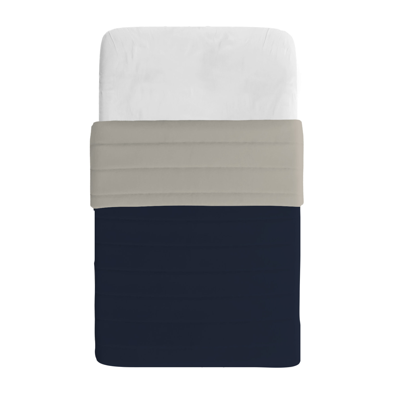 TRAPUNTINO ESTIVO BASIC PIAZZA E MEZZA, TINTA UNITA DOUBLEFACE