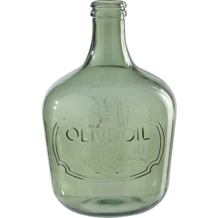 J-Line Vase - verre - vert olive