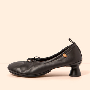 Sandalias con tacón N695 SOFT NAPPA BLACK/ ALMA color Black