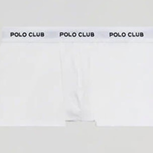 Boxer blanco con logotipo Polo Club