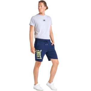 Pantalón corto de hombre con gran logo Leone Basic