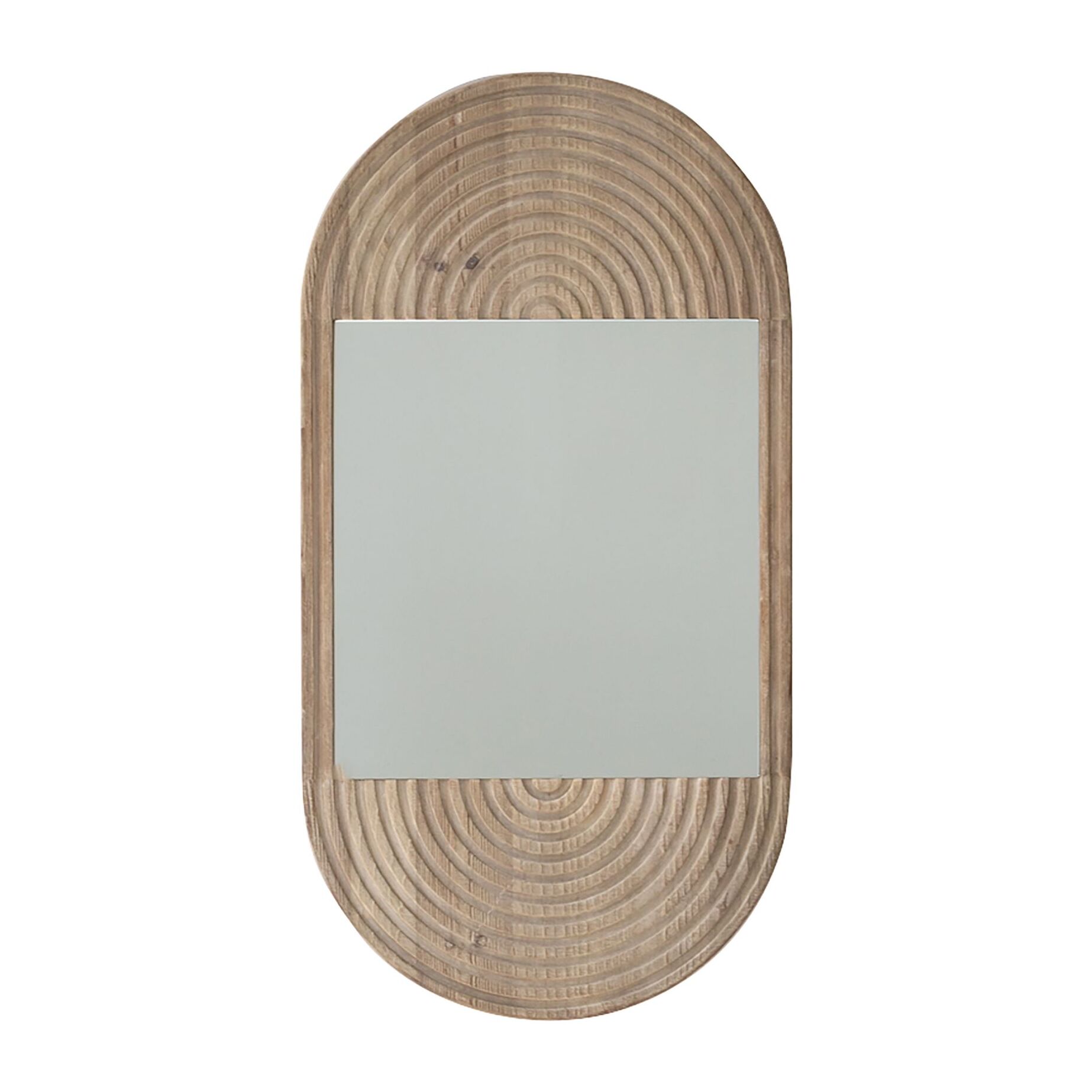 Miroir en pin recyclé h91cm KRISTEN
