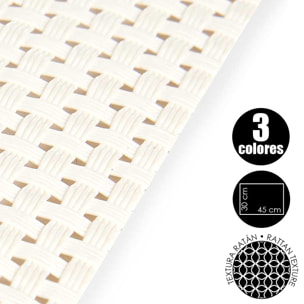 Set di 3 sottopiattti 30x45 cm. Colori assortiti.