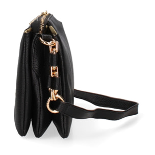 Borsa a spalla da donna Made in Italy - Modello Brunilde Lux - 100% pelle - 24.0 x 18.5 x 12.0 cm