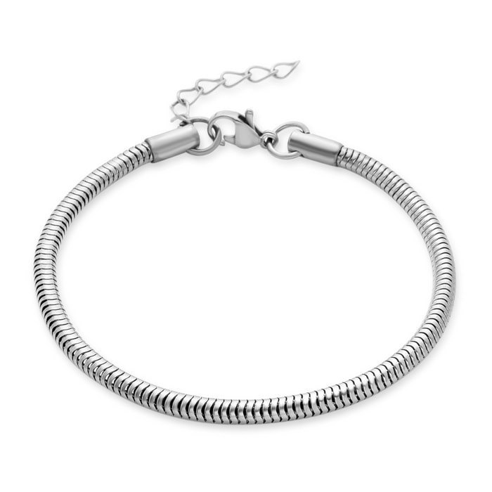 Pulsera acabado en rodio