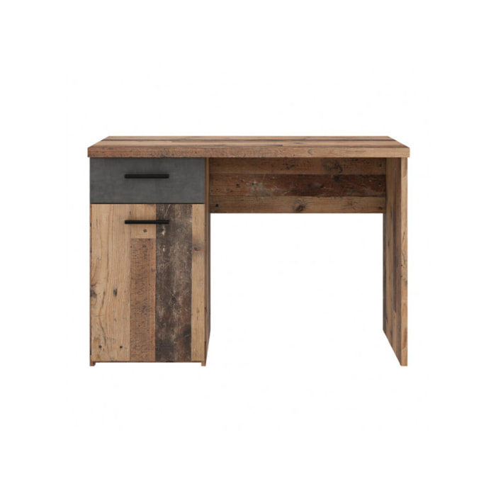 Bureau vintage 110 cm avec rangement en bois - TOM