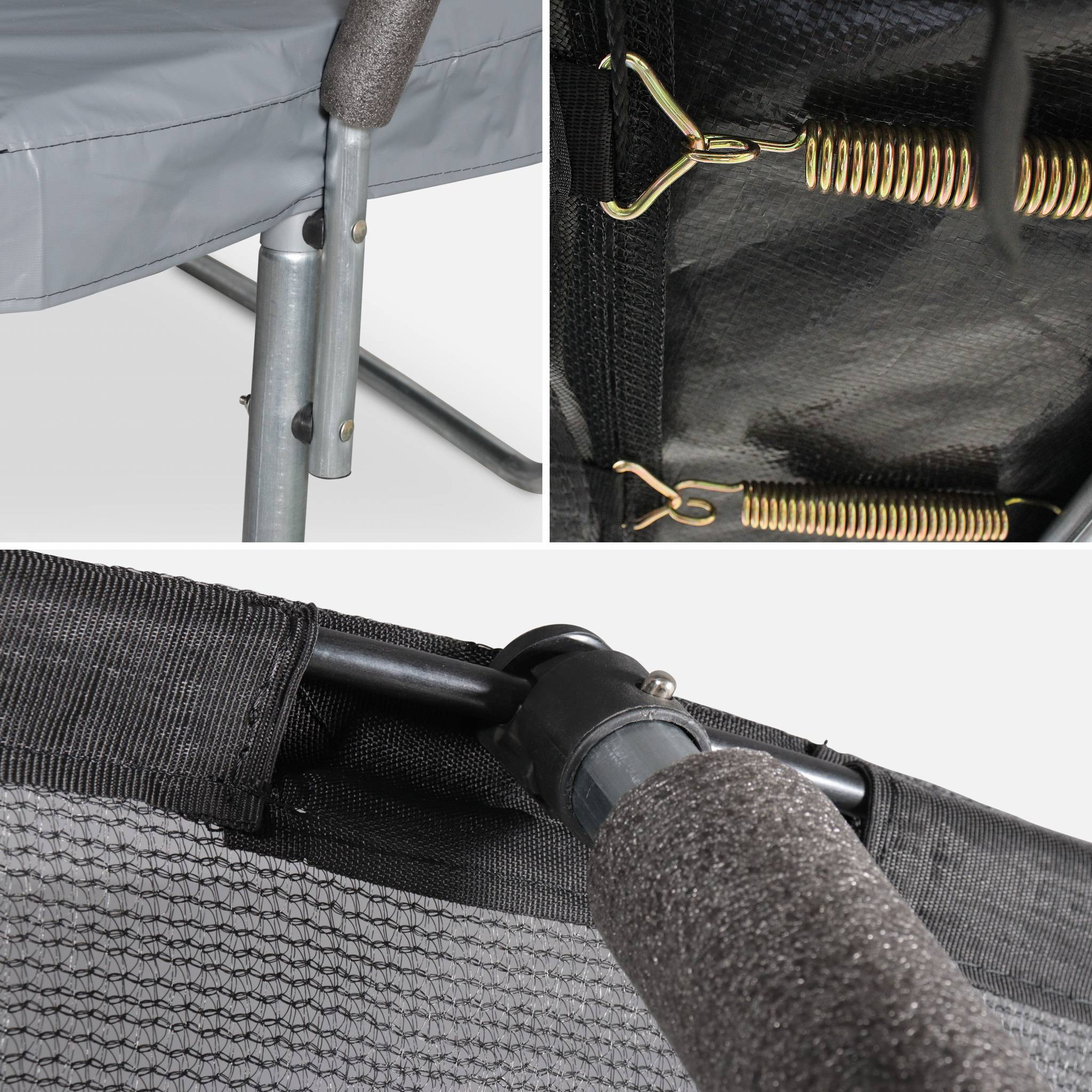 Trampoline 250cm filet intérieur avec pack d'accessoires PLUTON INNER XXL