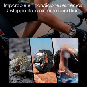 Smartwatch D16 con corona multifunzione intelligente, oltre 100 modalità sportive, monitoraggio della salute e torcia.