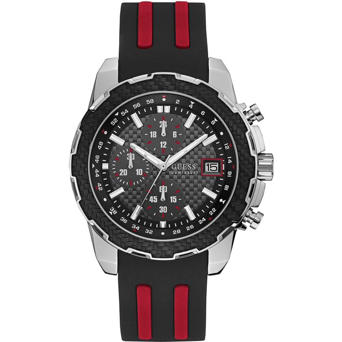 Reloj Guess W1047G1 Hombre Analogico Cuarzo con Correa de Caucho