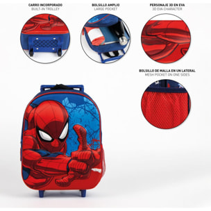 Mochila Infantil Trolley 3D Spiderman