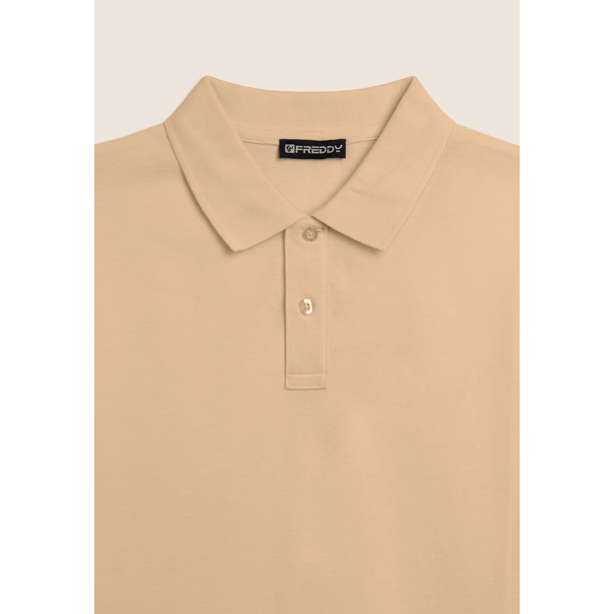 Polo Uomo Freddy in Piquet di Cotone con Logo Outline