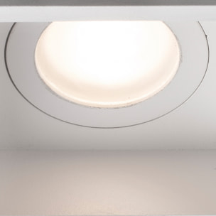 HYDE SQ Lampe encastrable blanche carré