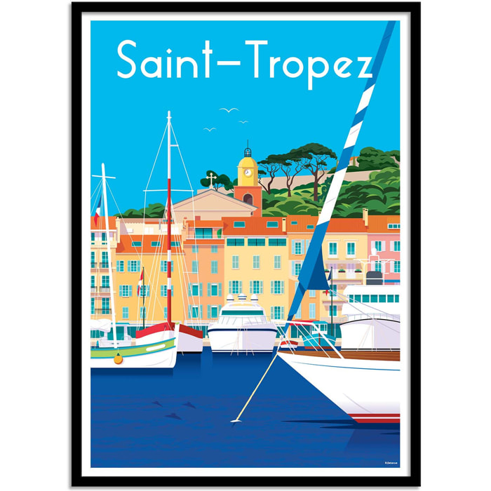 Affiche - Saint Tropez - Raphael Delerue