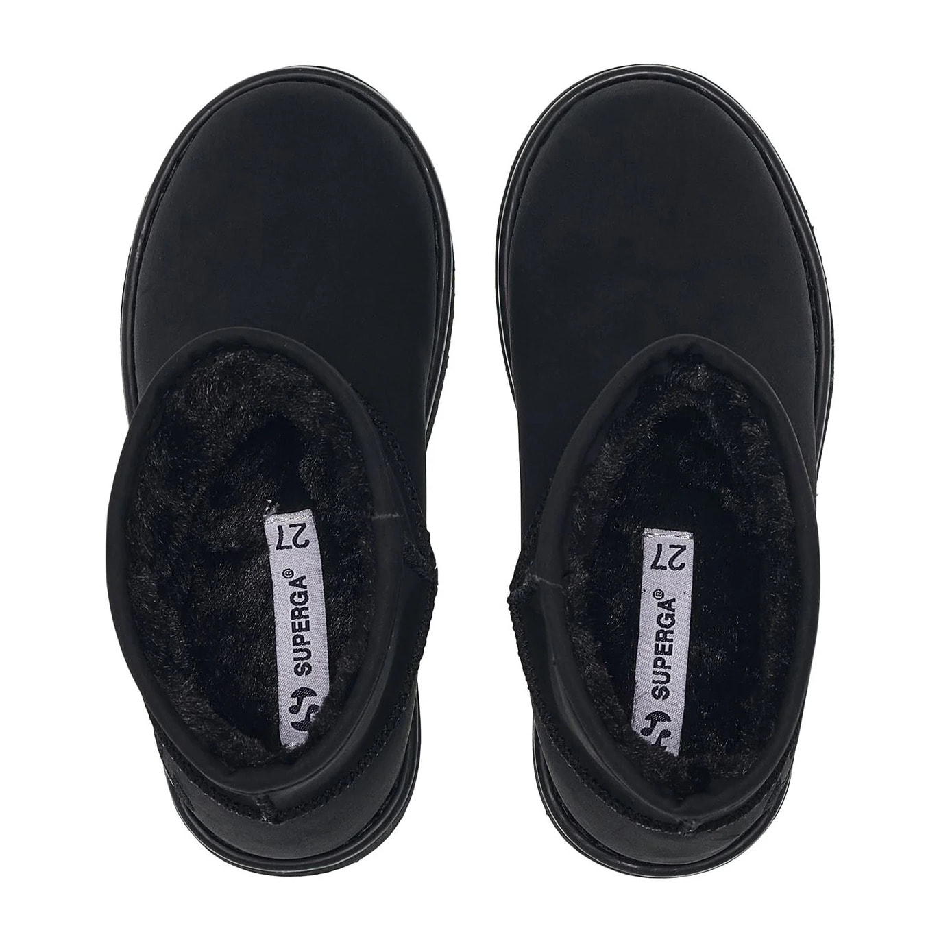Stivali Superga Bambino/a Nero 3899 Microfiber Nubuck