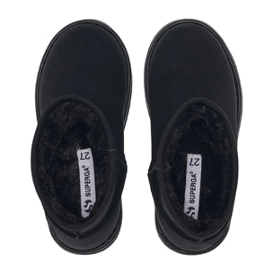 Stivali Superga Bambino/a Nero 3899 Microfiber Nubuck