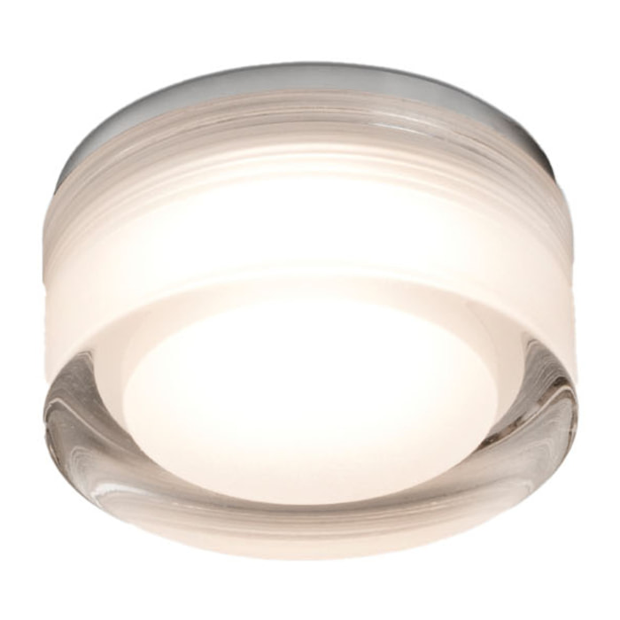 EBBA Lampe encastrable blanche et transparente