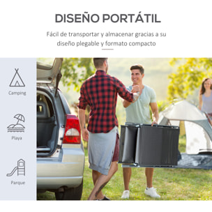 Tumbona Plegable Tumbona de Jardín con Respaldo Ajustable en 7 Posiciones con Cojín Cuerpo Entero y Cabeza para Terraza Piscina Carga 165 kg 137x63,5x100,5 cm Gris