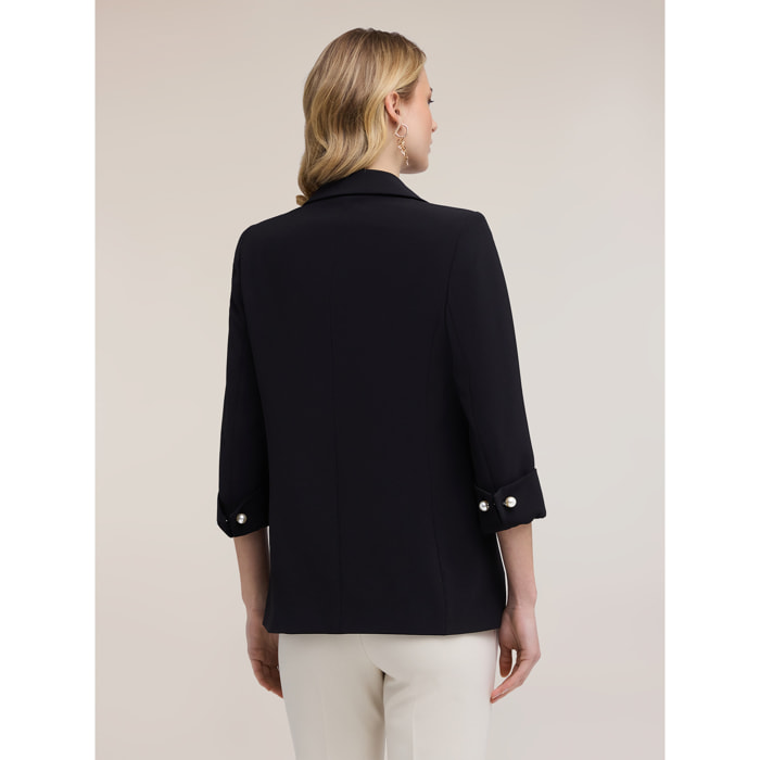 Motivi - Giacca blazer con gemelli gioiello - Nero