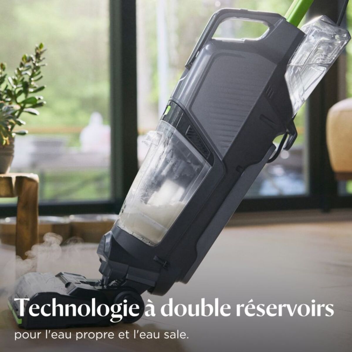 Aspirateur laveur BISSELL Crosswave HydroSteam Pet Pro - Fonction vapeur, idéale taches tenaces