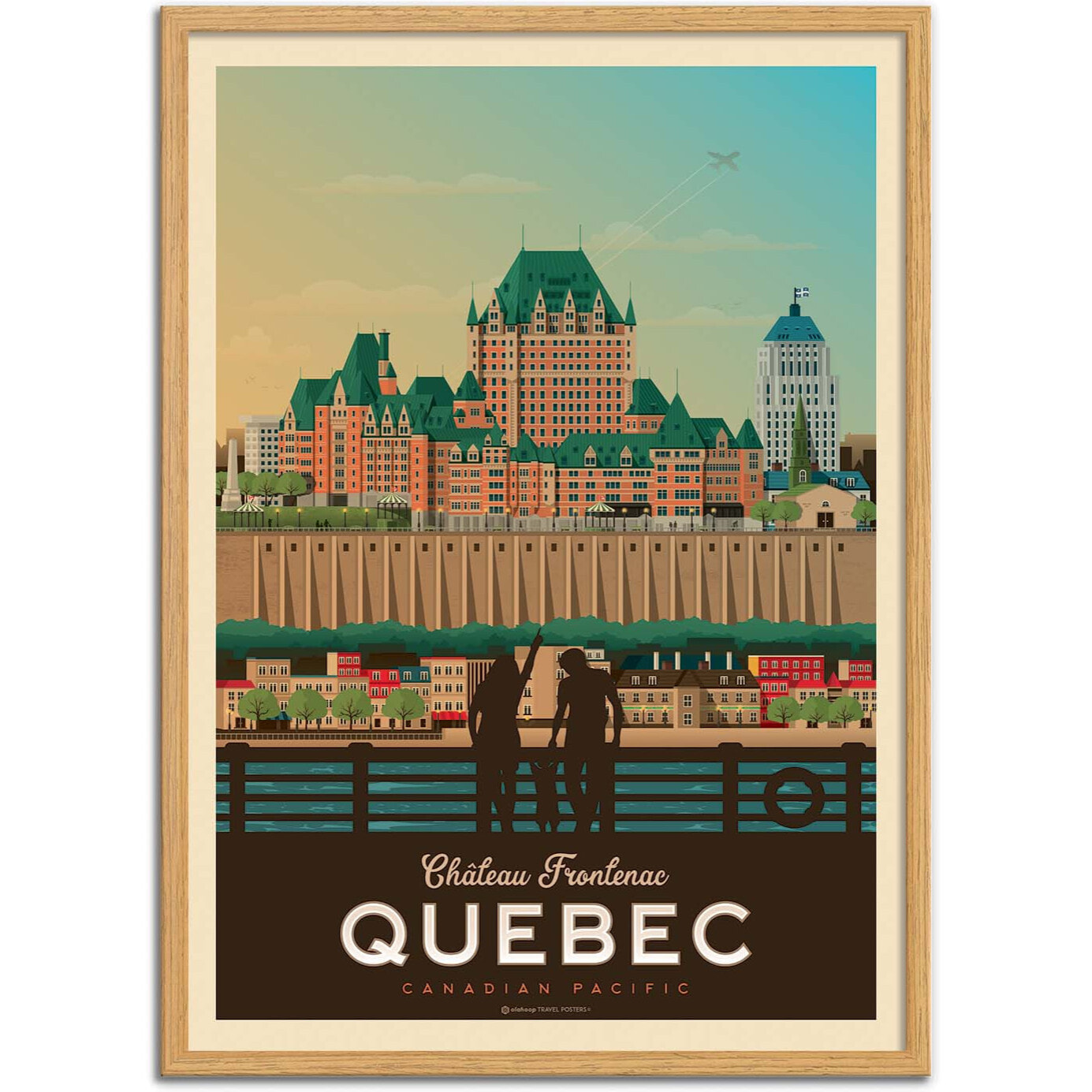 Affiche - Quebec - Olahoop Travel Posters