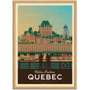 Affiche - Quebec - Olahoop Travel Posters