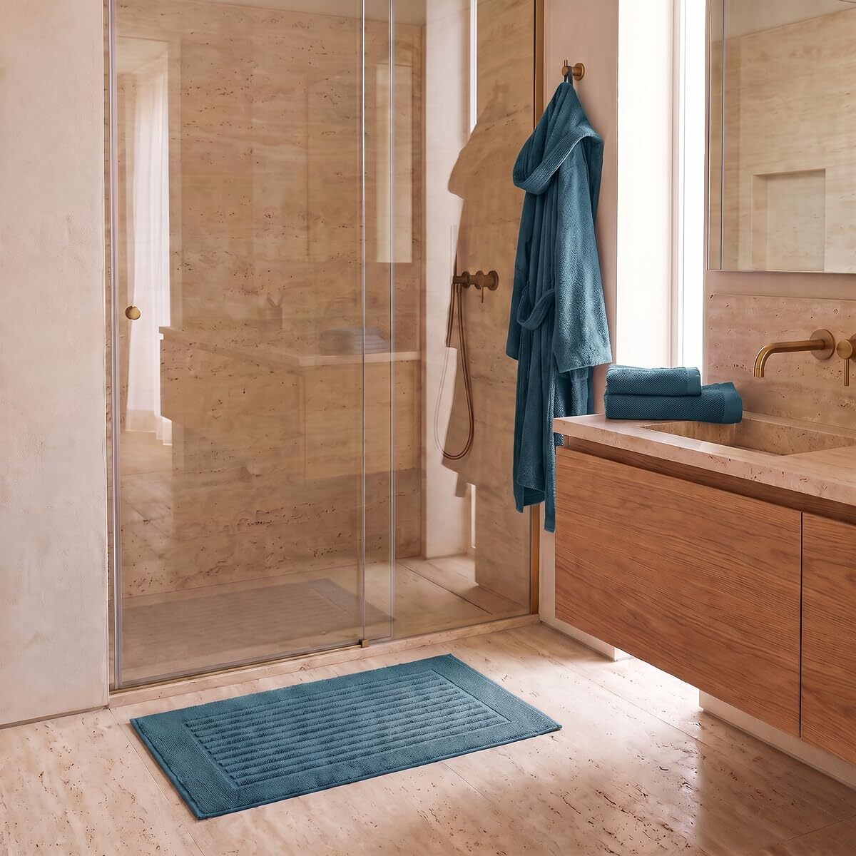 INTRECCI HOME Set Bagno Asciugamani Viso e Ospite, in Puro Cotone 500 g, Morbidezza Extra, Assorbenza Superiore