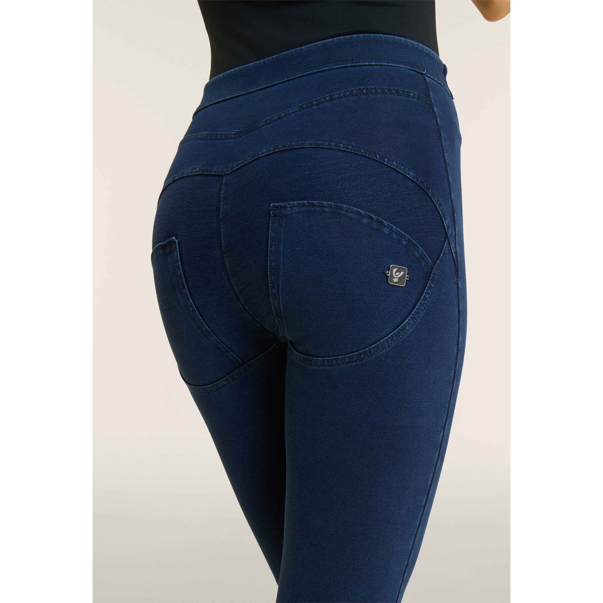 Pantaloni push up WR.UP® superskinny 7/8 effetto denim