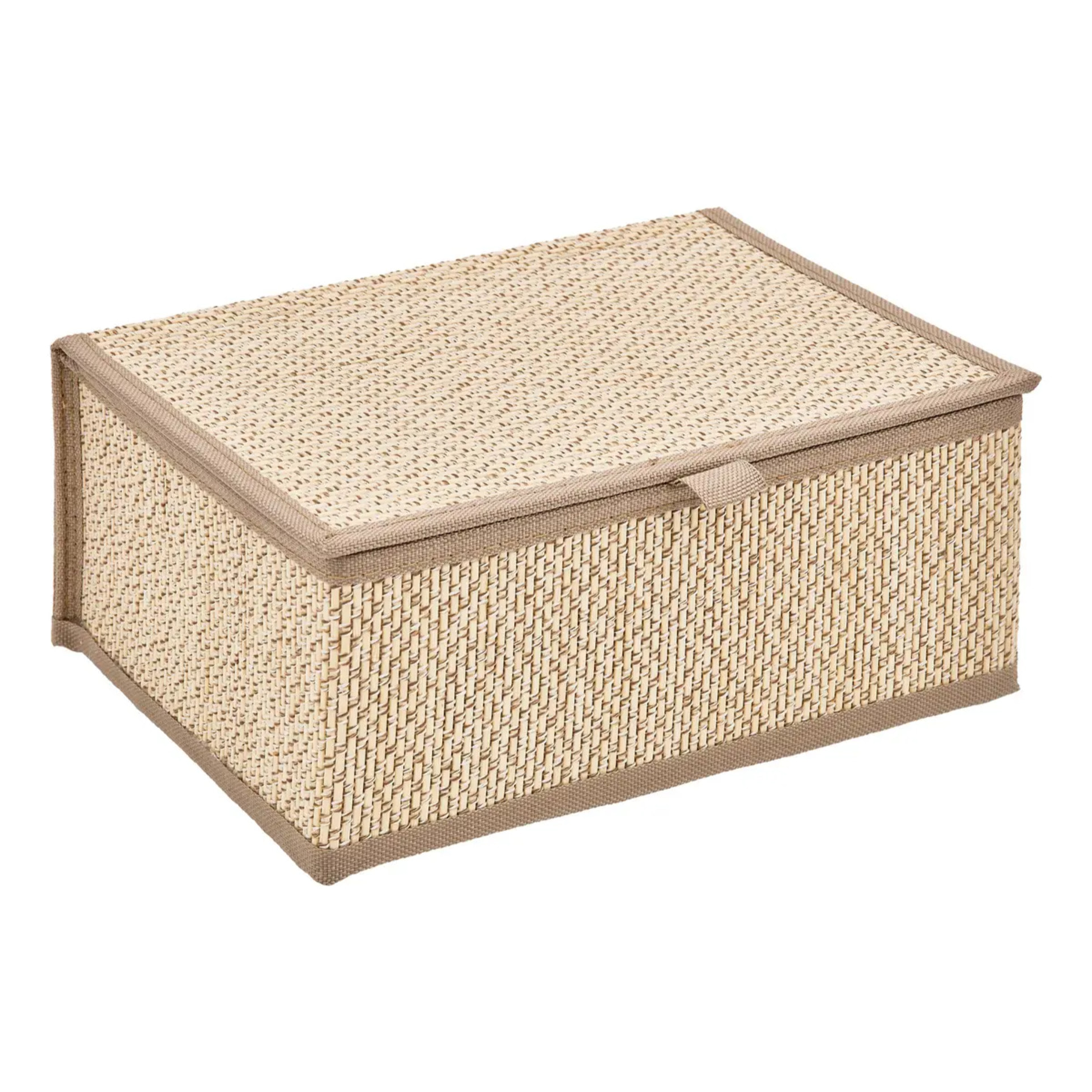 Lot de 3 paniers Stemy L25/30/33,5cm marron et beige