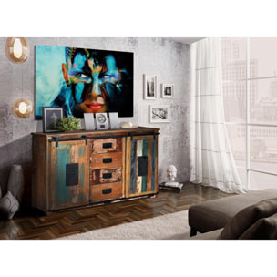 Aparador - madera reciclada - 130x38x81cm