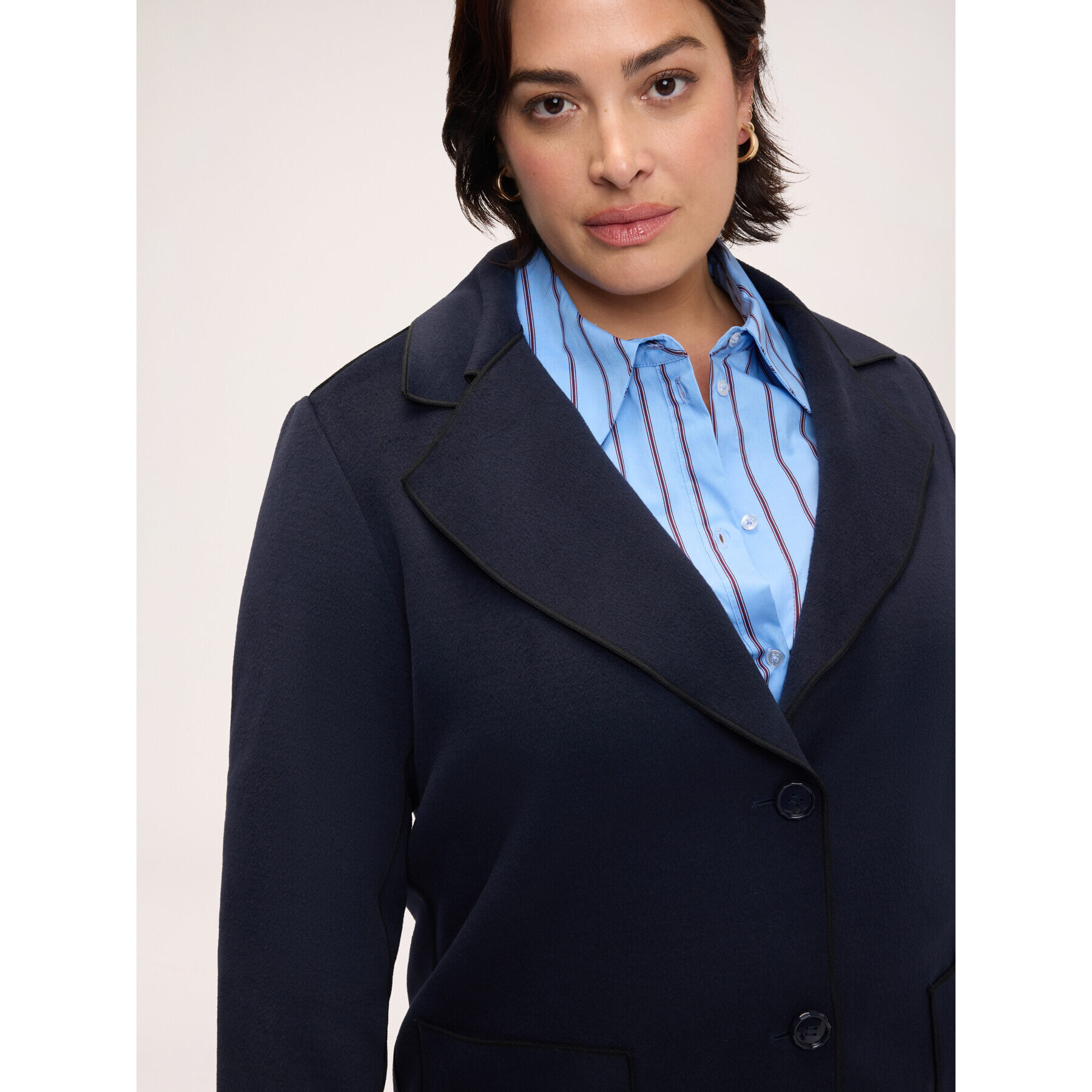 Fiorella Rubino - Cappotto con tasche a toppa - Blu