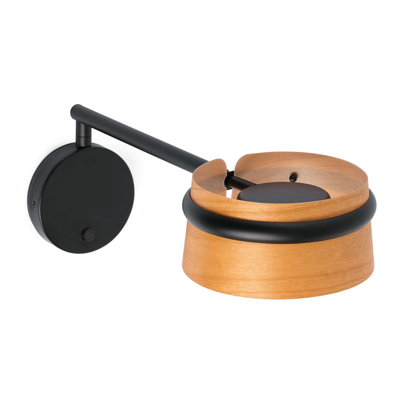 LOOP Aplique negro con brazo articulado