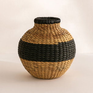 Panier en jacinthe d'eau 37cm INES