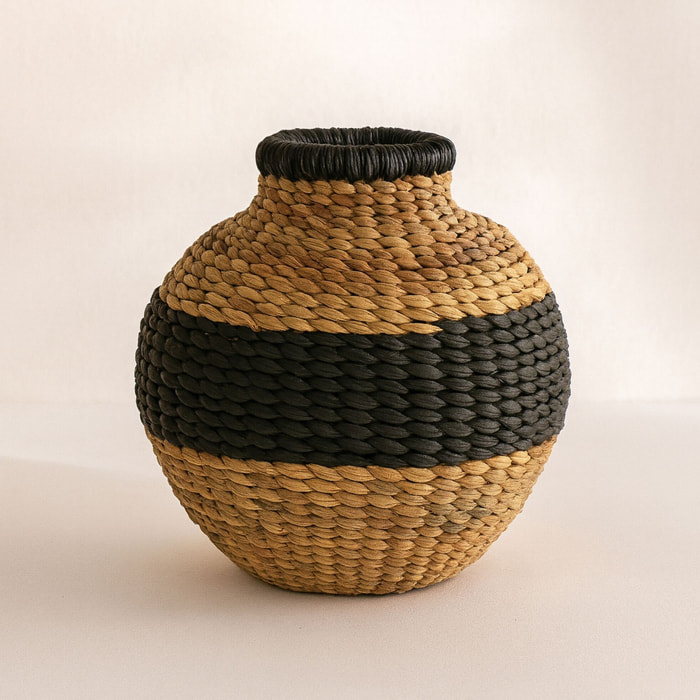 Panier en jacinthe d'eau 37cm INES