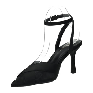 Décolleté sling back Donna Tata Italia Nero