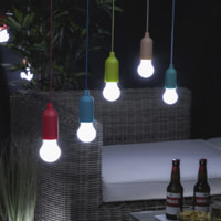Lampadina LED Portatile Con Corda - Ø5,5x16,5 cm