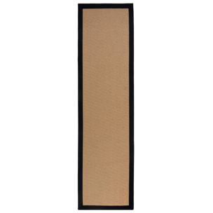 Tapis en jute antiderapant de couloir KIRA
