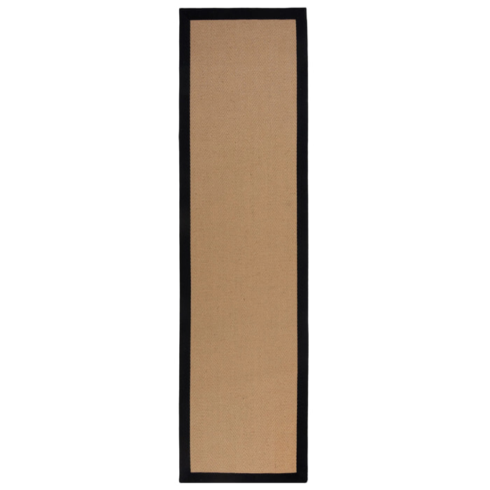 Tapis en jute antiderapant de couloir KIRA